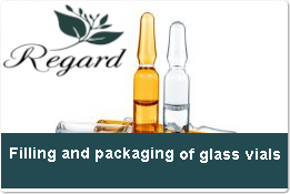FILLING AND PACKAGING OF GLASS VIALS